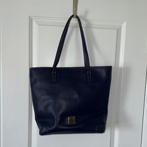 Dooney & Bourke Dark Blue Leather Tote